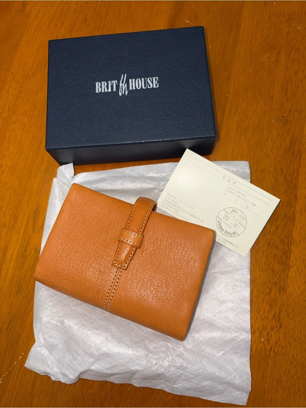 BRIT HOUSE Tostagoat m5 A8 Cognac Mini Leather Notebook Planner Binder